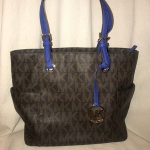 Michael Kors Jetset Tote - Brown  / Blue 👜